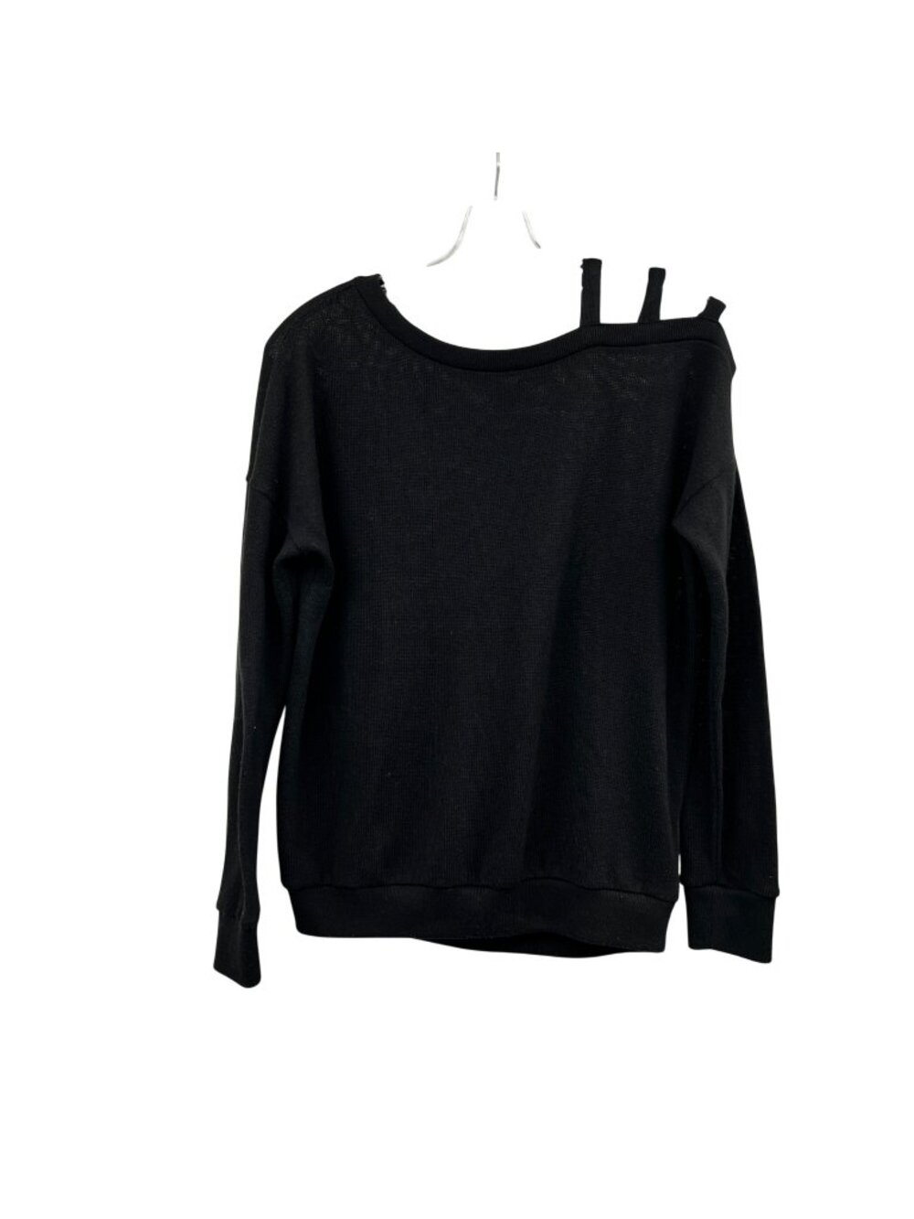 Aeropostale Womens Lightweight Sweater Cut Out Shoulder Black Size Small